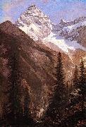 Albert Bierstadt Canadian_Rockies_Asulkan_Glacier oil